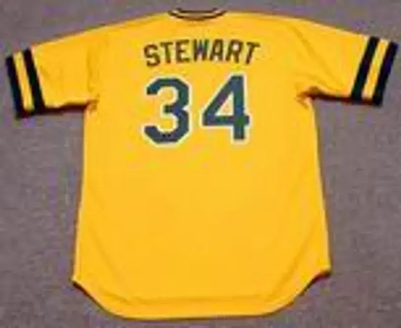 DAVE STEWART Oakland Athletics 1986 Majestic Cooperstown Throwback Baseball Jersey 