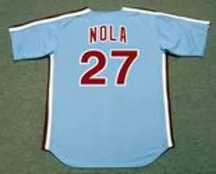 AARON NOLA Philadelphia Phillies 1980’s Majestic Throwback Away Baseball Jersey 