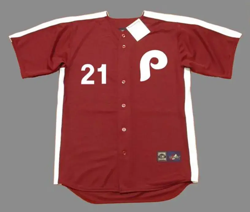 BAKE McBRIDE Philadelphia Phillies 1979 Majestic Cooperstown Throwback Jersey