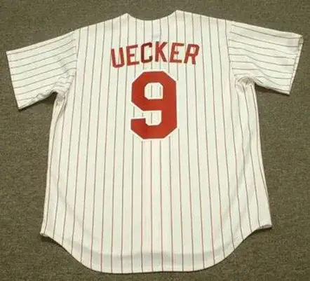 BOB UECKER Philadelphia Phillies 1966 Home Majestic Throwback Baseball Jersey 