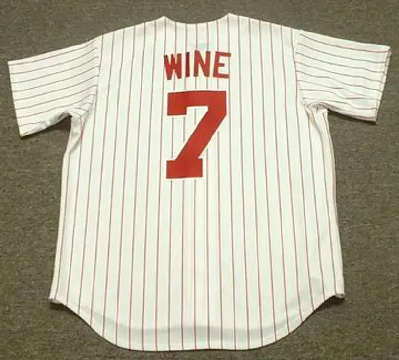 BOBBY WINE Philadelphia Phillies 1960’s Majestic Throwback Baseball Jersey 
