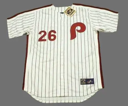 CHASE UTLEY Philadelphia Phillies 1980’s Majestic Cooperstown Throwback Home Baseball Jersey