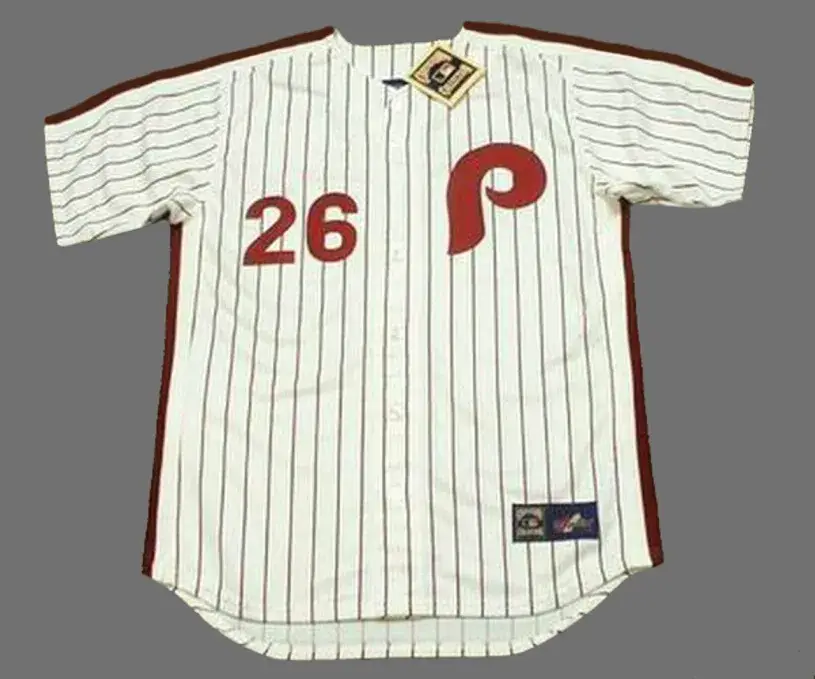 CHASE UTLEY Philadelphia Phillies 1980’s Majestic Cooperstown Throwback Home Baseball Jersey