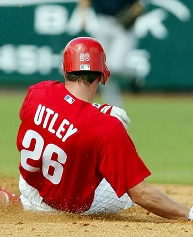 CHASE UTLEY Philadelphia Phillies 2003 Majestic Authentic Throwback Baseball Jersey 