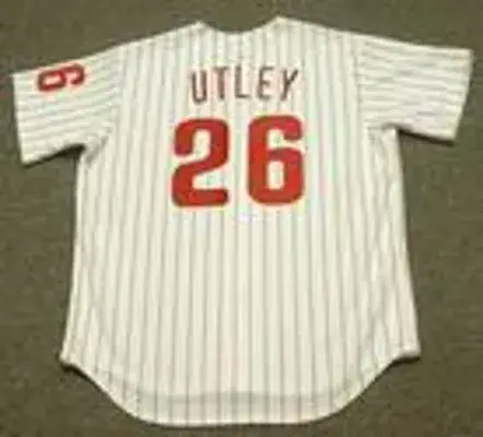 CHASE UTLEY Philadelphia Phillies 2006 Majestic Throwback Home Baseball Jersey 
