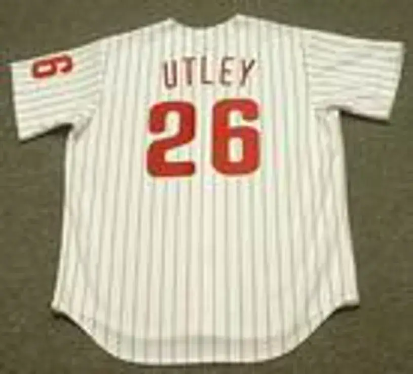 CHASE UTLEY Philadelphia Phillies 2006 Majestic Throwback Home Baseball Jersey 
