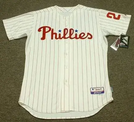 CHASE UTLEY Philadelphia Phillies 2008 Majestic “Cool Base” Authentic Home Baseball Jersey