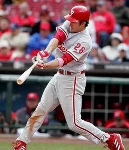 CHASE UTLEY Philadelphia Phillies 2008 Majestic Throwback Away Baseball Jersey 