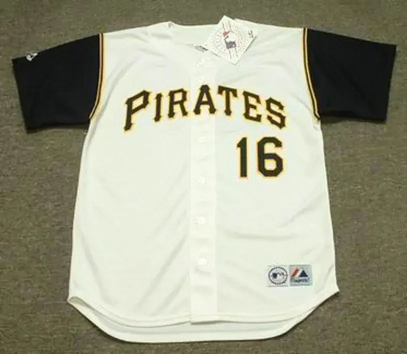 AL OLIVER Pittsburgh Pirates 1969 Majestic Throwback Home Baseball Jersey