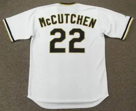ANDREW McCUTCHEN Pittsburgh Pirates 1970’s Majestic Cooperstown Baseball Jersey 