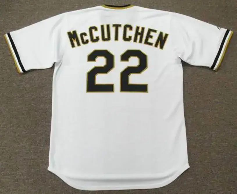 ANDREW McCUTCHEN Pittsburgh Pirates 1970’s Majestic Cooperstown Baseball Jersey 