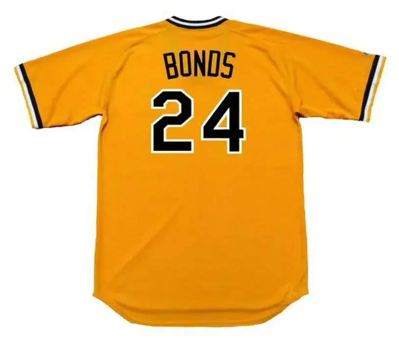 BARRY BONDS Pittsburgh Pirates Majestic Cooperstown Home Baseball Jersey 