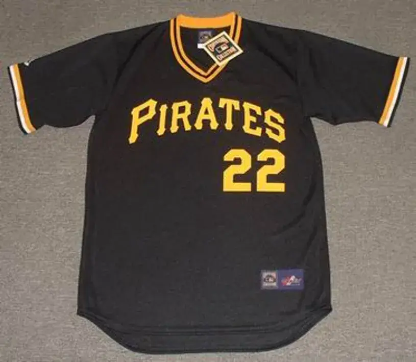 BERT BLYLEVEN Pittsburgh Pirates 1978 Away Majestic Throwback Baseball Jersey