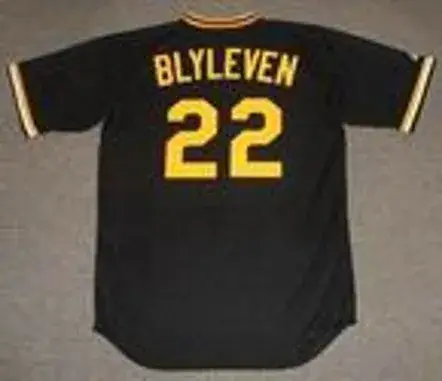 BERT BLYLEVEN Pittsburgh Pirates 1978 Away Majestic Throwback Baseball Jersey 