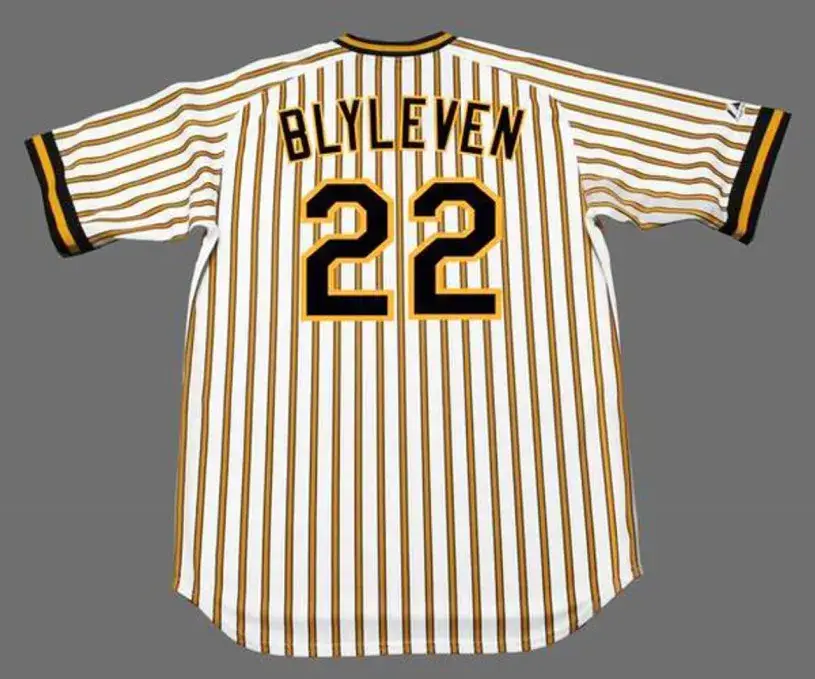 BERT BLYLEVEN Pittsburgh Pirates 1978 Home Majestic Throwback Baseball Jersey 