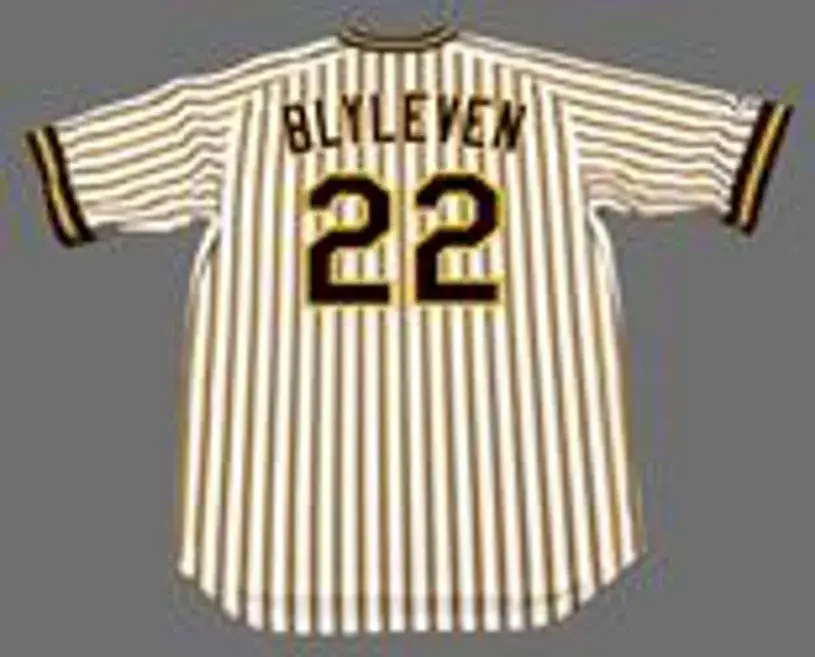 BERT BLYLEVEN Pittsburgh Pirates 1978 Home Majestic Throwback Baseball Jersey 