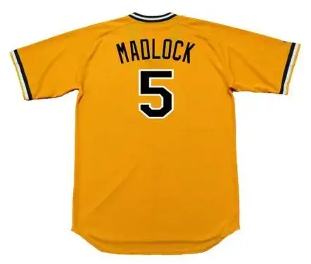 BILL MADLOCK Pittsburgh Pirates 1979 Majestic Cooperstown Home Baseball Jersey 