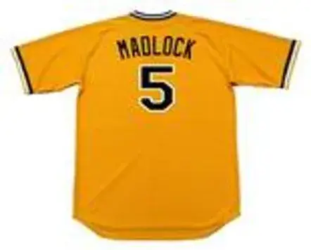 BILL MADLOCK Pittsburgh Pirates 1979 Majestic Cooperstown Home Baseball Jersey 