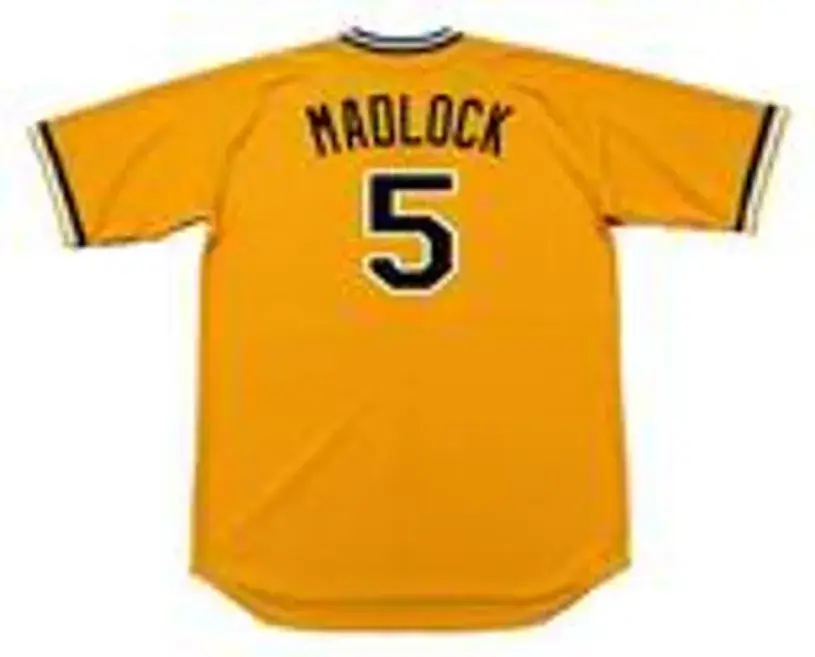 BILL MADLOCK Pittsburgh Pirates 1979 Majestic Cooperstown Home Baseball Jersey 