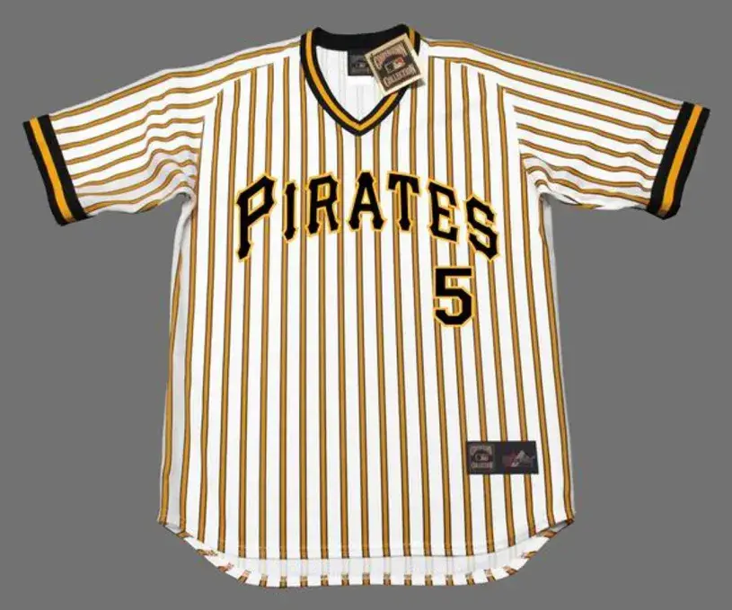 BILL MADLOCK Pittsburgh Pirates 1979 Majestic Cooperstown Throwback Baseball Jersey