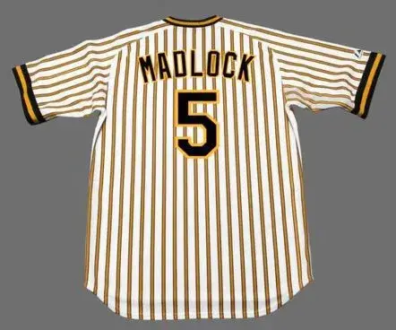 BILL MADLOCK Pittsburgh Pirates 1979 Majestic Cooperstown Throwback Baseball Jersey 