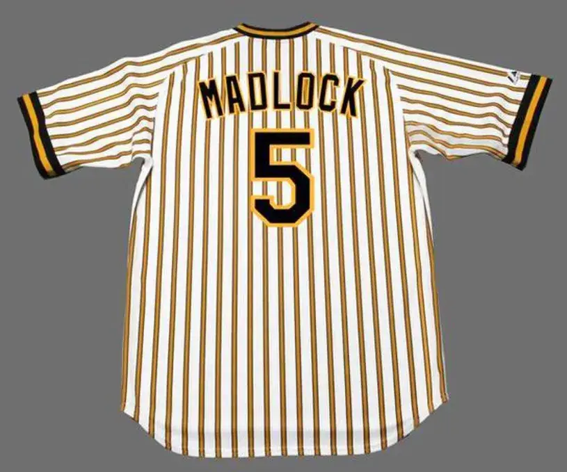 BILL MADLOCK Pittsburgh Pirates 1979 Majestic Cooperstown Throwback Baseball Jersey 