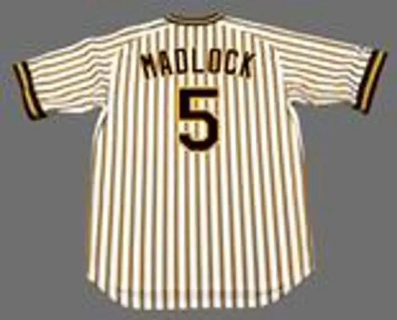 BILL MADLOCK Pittsburgh Pirates 1979 Majestic Cooperstown Throwback Baseball Jersey 