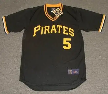 BILL MADLOCK Pittsburgh Pirates 1982 Majestic Cooperstown Throwback Baseball Jersey