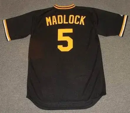 BILL MADLOCK Pittsburgh Pirates 1982 Majestic Cooperstown Throwback Baseball Jersey 