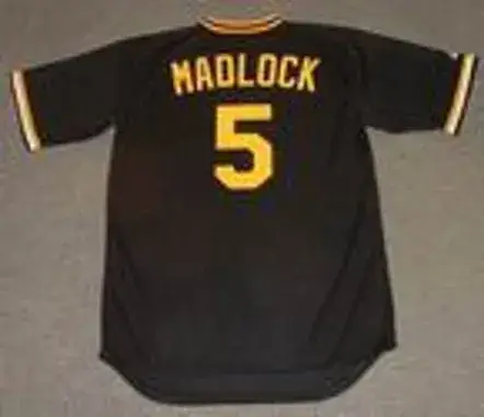 BILL MADLOCK Pittsburgh Pirates 1982 Majestic Cooperstown Throwback Baseball Jersey 