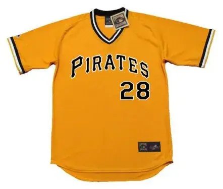 BILL ROBINSON Pittsburgh Pirates 1979 Majestic Cooperstown Home Baseball Jersey