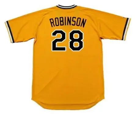 BILL ROBINSON Pittsburgh Pirates 1979 Majestic Cooperstown Home Baseball Jersey 