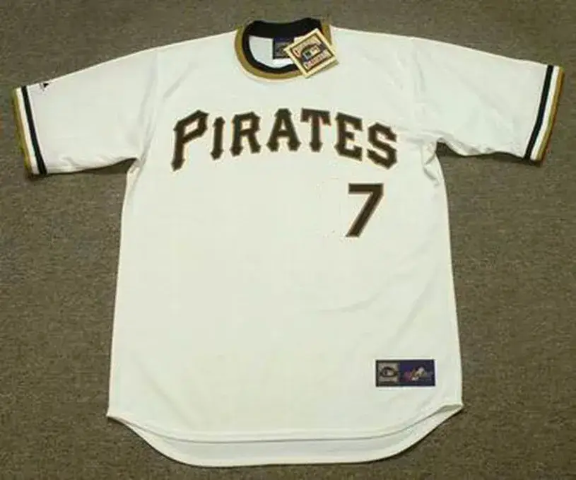 BOB ROBERTSON Pittsburgh Pirates 1971 Home Majestic Baseball Throwback Jersey 