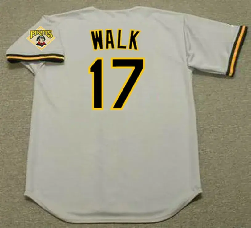 BOB WALK Pittsburgh Pirates 1992 Majestic Throwback Away Baseball Jersey 