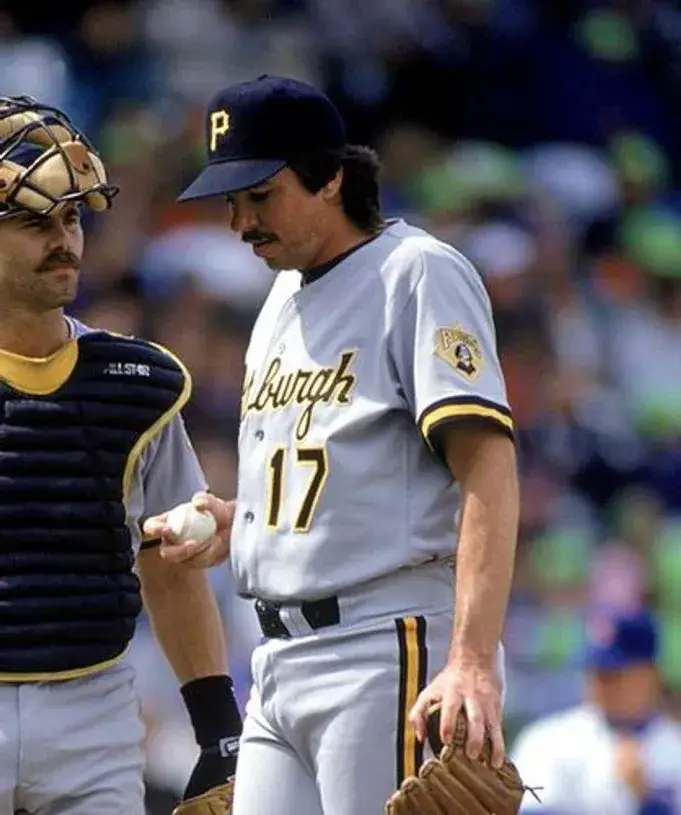 BOB WALK Pittsburgh Pirates 1992 Majestic Throwback Away Baseball Jersey 