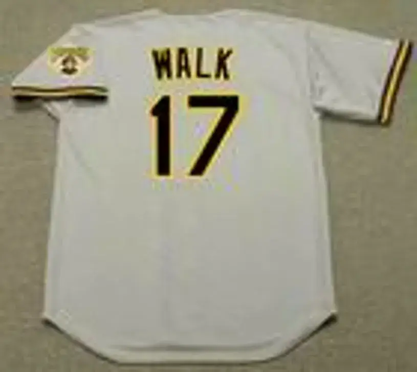 BOB WALK Pittsburgh Pirates 1992 Majestic Throwback Away Baseball Jersey 
