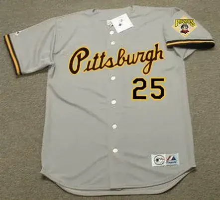 BOBBY BONILLA Pittsburgh Pirates 1990 Majestic Throwback Away Baseball Jersey