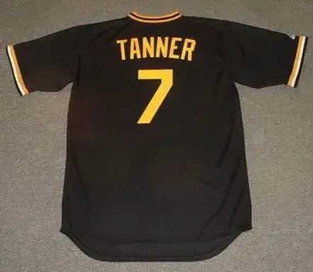 CHUCK TANNER Pittsburgh Pirates 1979 Majestic Cooperstown Throwback Baseball Jersey 