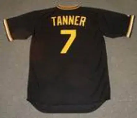 CHUCK TANNER Pittsburgh Pirates 1979 Majestic Cooperstown Throwback Baseball Jersey 