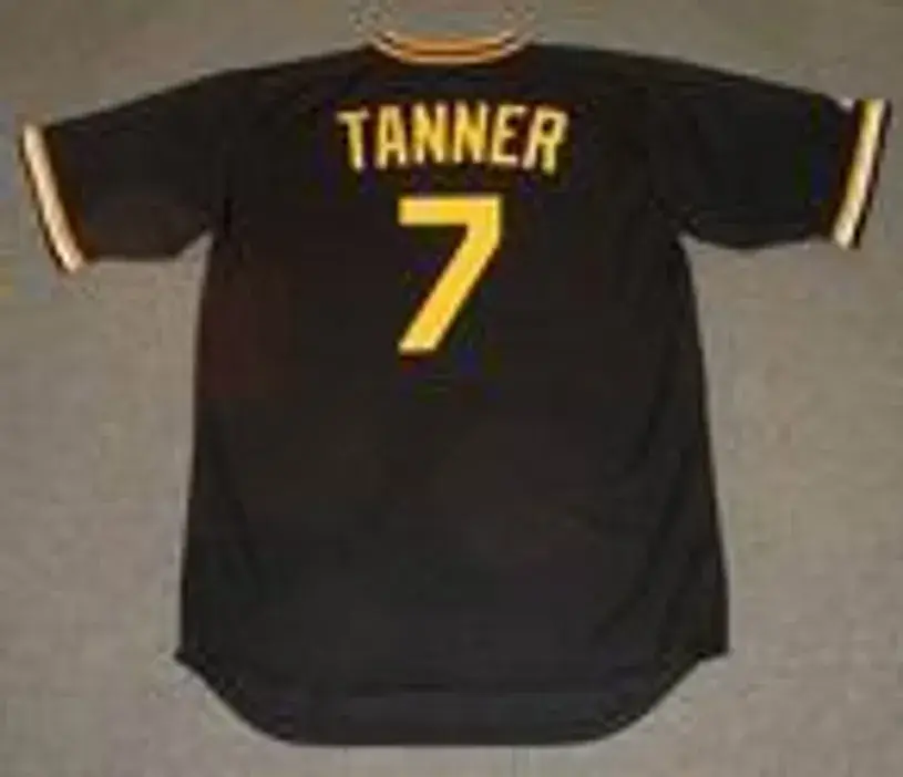 CHUCK TANNER Pittsburgh Pirates 1979 Majestic Cooperstown Throwback Baseball Jersey 