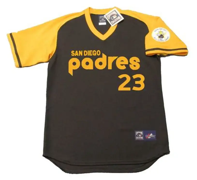 ADRIAN GONZALEZ San Diego Padres 1978 Majestic Cooperstown Away Baseball Jersey