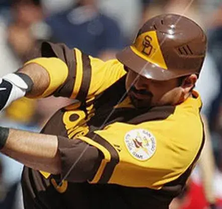 ADRIAN GONZALEZ San Diego Padres 1978 Majestic Cooperstown Away Baseball Jersey 