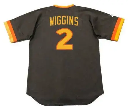 ALAN WIGGINS San Diego Padres 1984 Away Majestic Throwback Baseball Jersey 
