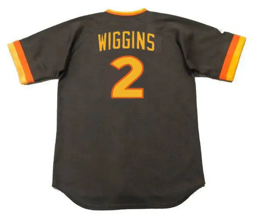 ALAN WIGGINS San Diego Padres 1984 Away Majestic Throwback Baseball Jersey 