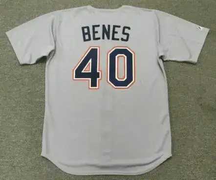 ANDY BENES San Diego Padres 1992 Away Majestic Baseball Throwback Jersey 
