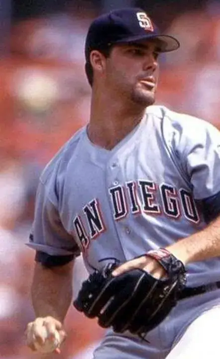 ANDY BENES San Diego Padres 1992 Away Majestic Baseball Throwback Jersey 