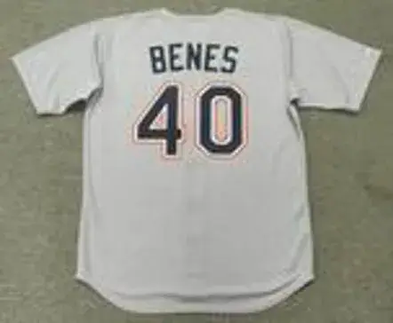 ANDY BENES San Diego Padres 1992 Away Majestic Baseball Throwback Jersey 