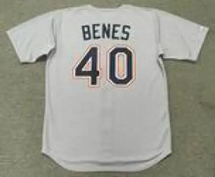 ANDY BENES San Diego Padres 1992 Away Majestic Baseball Throwback Jersey 