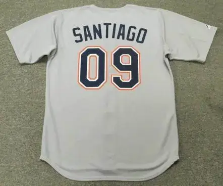 BENITO SANTIAGO San Diego Padres 1992 Away Majestic Baseball Throwback Jersey 
