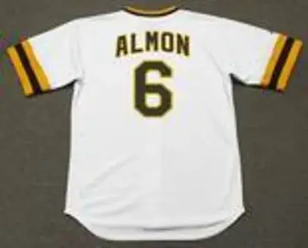 BILL ALMON San Diego Padres 1974 Majestic Cooperstown Home Baseball Jersey 